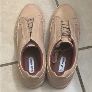 Steve Madden Unisex Nude Sneakers